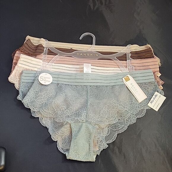 BRAND NEW DANSKIN 5PK CHEEKY FIT WOMEN"S PANTIES INTIMATES SETS - Picture 3 of 16
